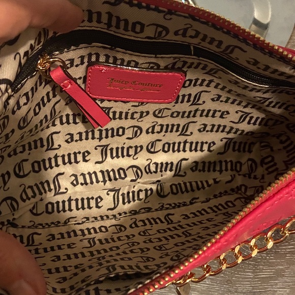 Juicy Couture NWT Not Your Babe Shoulder Bag Pink Flash with Gold Accents - Picture 8 of 8